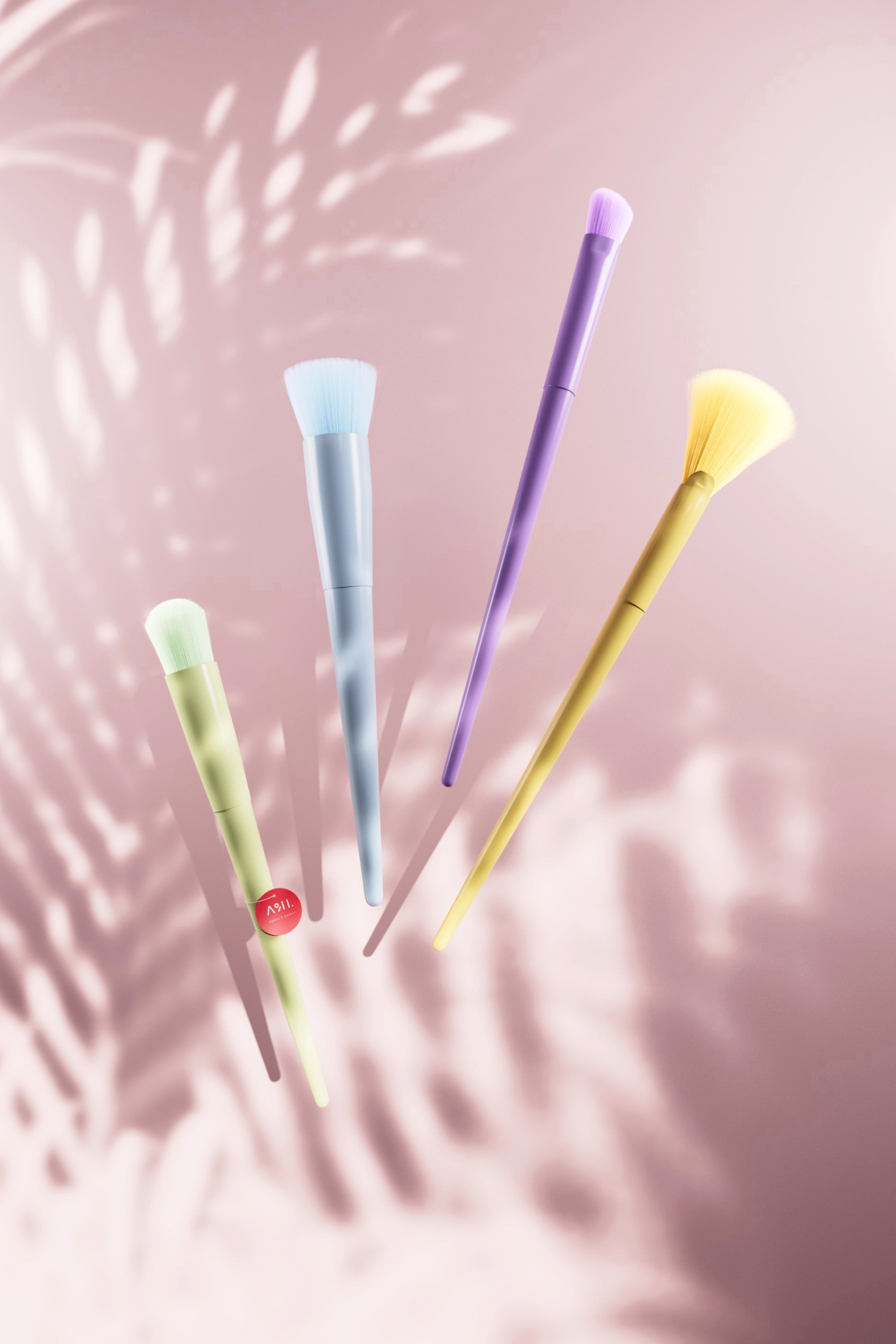 Colourful Minimalist 17-Piece Makeup Brush Set A&H